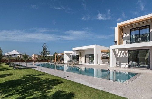 Kato Gouves Villa | Villa Olive sun, heated pool, privacy, luxury, ideal for big groups