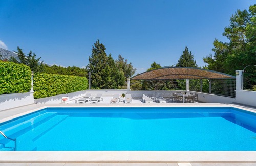 Omis Villa | Villa PROVOS with 40m2 private pool, sauna, max 8 person, 7km from sandy beach