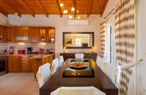 Limni Villa | Villa Senses: A modern charming villa, private pool, stunning views, really spacious for 8 people