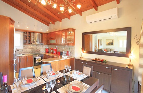 Limni Villa | Villa Senses: A modern charming villa, private pool, stunning views, really spacious for 8 people