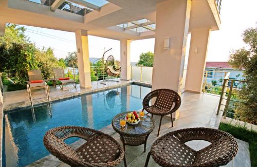 Uzumlu Villa | Villa With a Private Heated Pool, Jacuzzi, Overlooking Spectacular Views Of The Sea