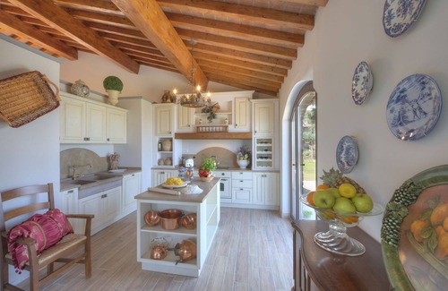 Montaione Villa | Villa with internet, private pool, A/C, TV, patio, panoramic view, parking, close to San Gimignano