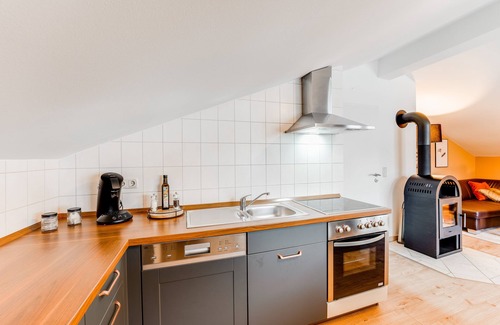 Unterjoch Apartment | VYLD: Eagle view mountain view and fireplace