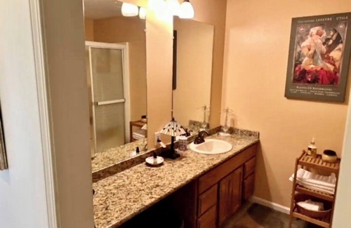 Republic Apartment | Walkout basement apartment with private patio supplied with a grill and fire pit