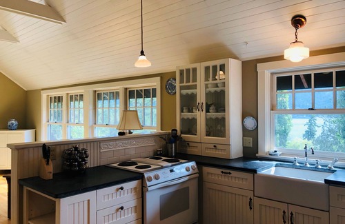 Deer Harbor House | Water view 2 bedroom cottage with beach access, garden and tennis court.