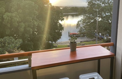 Forster Apartment | Water views in town centre. Secure parking with lift.