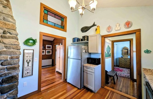 Prospect Harbor House | Waterfall Sea Cottage Family,fire pit, waterfront, sleeps 4