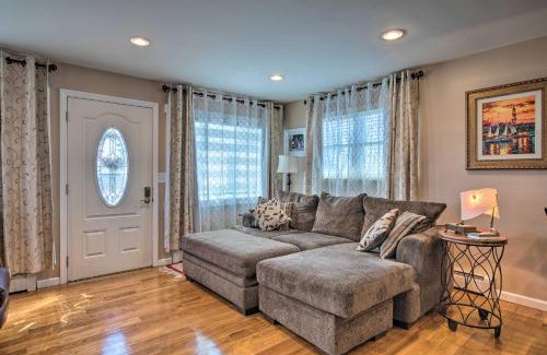 Mastic Beach House | Waterfront Home with Large Deck and Dock on Narrow Bay