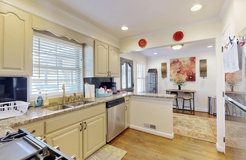 Northport House | Waterfront home with boat slip, dock, firepit, wood fireplace, streaming, & AC