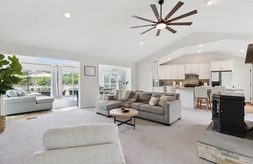 Chester House | Waterfront House: Hot Tub, Fire Pit, & Views