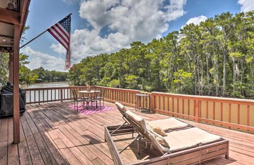 Jefferson House | Waterfront Karnack Home with Boathouse and Deck!