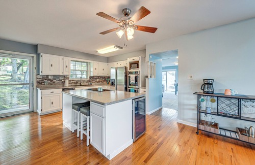 Aspen Hill House | Waterfront Lake Anna Home: Porch & Fire Pit