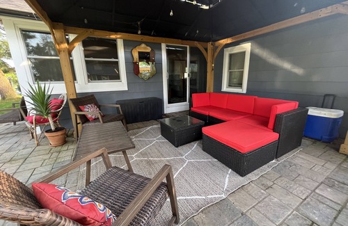 Bayberry House | Waterfront!Outdoor living! Canoe kayaks paddleboard 60 ft dock Newly Renovated