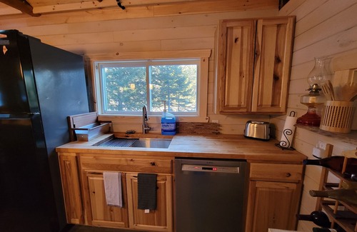 Aurora Cabin | WATERFRONT "Rivah Lodge",nPRIVATE, QUIET, "OFF GRID". nNice drive to Bar Harbor.