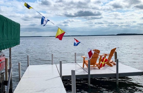 Pine River House | Waterfront Whitefish Lake Home with Dock!