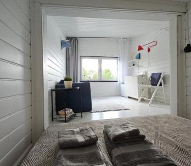 Aluksne Apartment | White boat house Aluksne