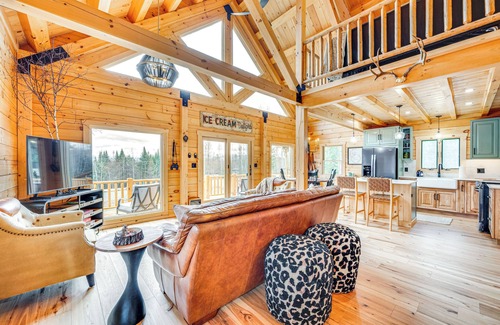 Jefferson Cabin | White Mtn Views: Idyllic Log Cabin in Jefferson!