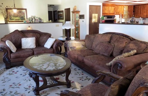 Kettle Falls House | Whole house with four bedrooms, laundry room, hot tub, living and dining room.