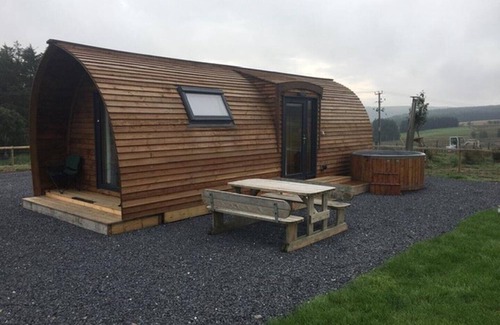 Trefeglwys Cabin | Wigwam Lodge Pod With Hot Tub