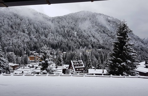 Madonna di Campiglio Apartment | Wonderful view of the Brenta Dolomites, large living room to relax