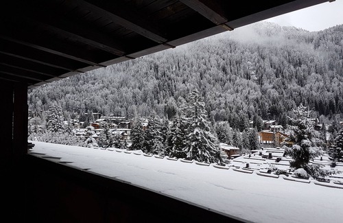Madonna di Campiglio Apartment | Wonderful view of the Brenta Dolomites, large living room to relax