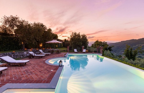 Monsummano Terme Villa | Wonderful private villa with hot tub, private pool, WIFI, A/C, TV, patio, panoramic view and par.