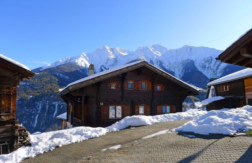 Riederalp House | Wonderful private villa for 8 people with WIFI, TV, patio, panoramic view and parking
