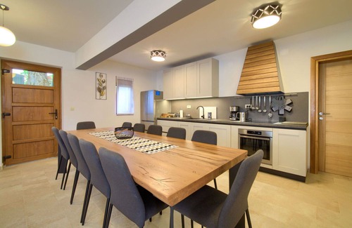 Senj House | Wonderful private villa for 12 guests with hot tub, WIFI, A/C, private pool, TV and terrace