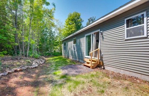 Hancock House | Wooded Hancock Home Near Ski and Snowmobile Trails!