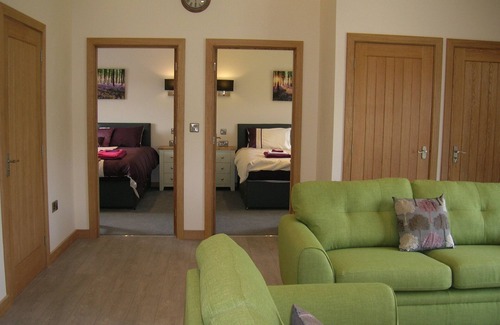 Hundred House Cabin | Woodland Lodge - A Five star luxury lodge with hot tub under cover.