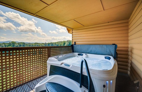 Sparta House | Wraparound Deck and Hot Tub Blue Ridge Mtn Cabin