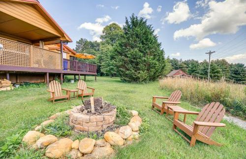 Sparta House | Wraparound Deck and Hot Tub Blue Ridge Mtn Cabin