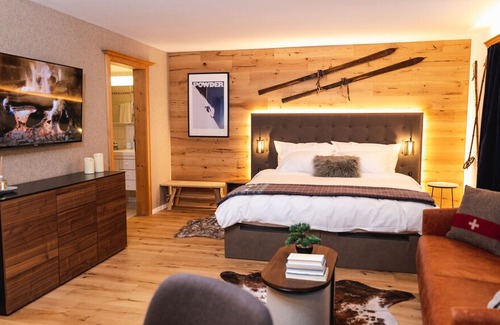Klosters Platz Apartment | Wunderstay Alpine 3 Chic 1Bedroom Central Location
