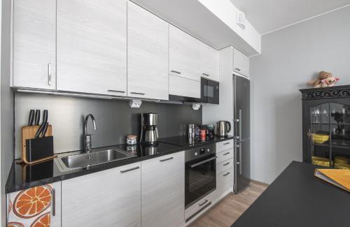 Downtown Kuopio Apartment | Ydinkeskustassa saunallinen huoneisto kahdessa tasossa