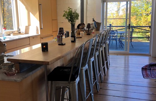 Lac-Brome Ski Chalet | You’ll fall in love: beautiful chalet, high design, and gorgeous decor.