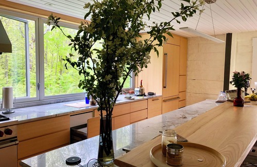 Lac-Brome Ski Chalet | You’ll fall in love: beautiful chalet, high design, and gorgeous decor.
