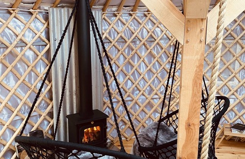 Selfoss RV Rental | Yurt Freya is a traditional Mongolian yurt with a little extra.