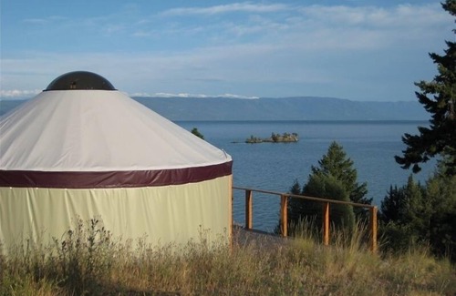Somers Cottage | Yurt views of Flathead Lake