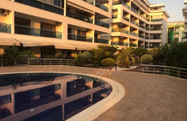 100 m to the sea and next to the Dim River with a very nice garden veranda