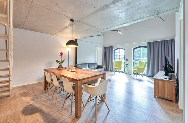 14-Holiday apartment 14, 108 sqm, 3 bedrooms, living room, separate kitchen, sleeping gallery, bathroom/WC