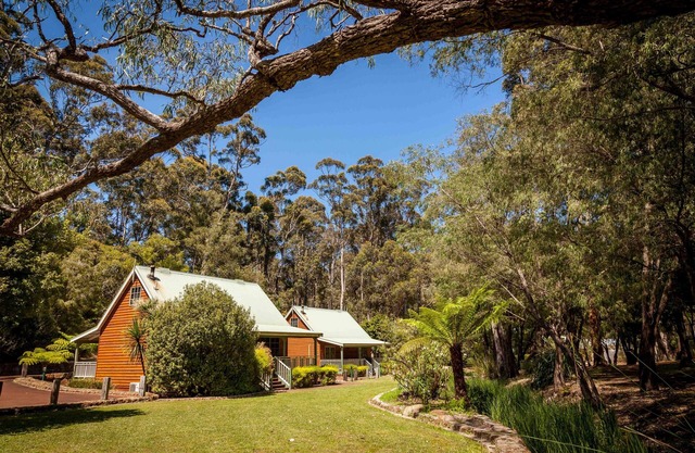 2 Bedroom Spa Chalet has one fully closed up bedroom and a loft bedroom. Features a Spa Bath