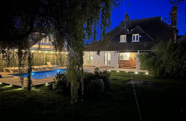 250m from the beach with a private heated pool!