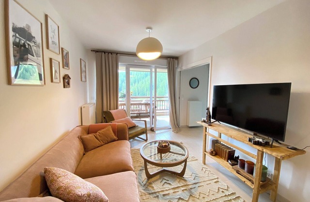 3-room apartment, south facing mountain, Valberg