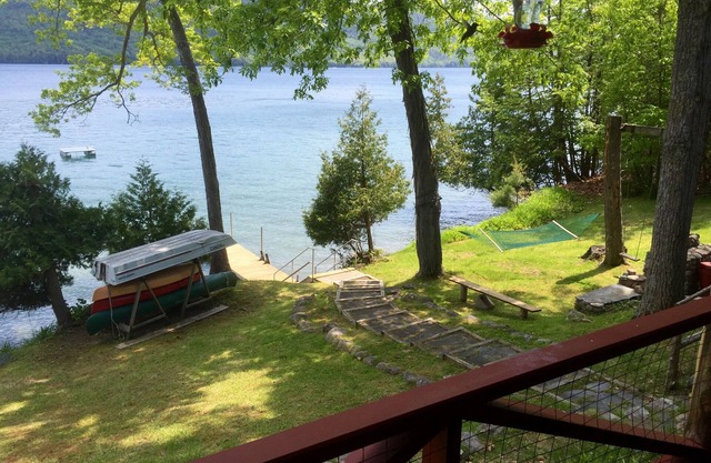 4 Br Lake George Waterfront Home W/Dock, Rocking Porch, & Spectacular View