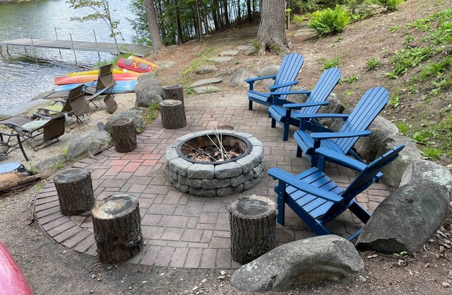 4-Season Home: Fireplace & Fire Pit in Barnstead