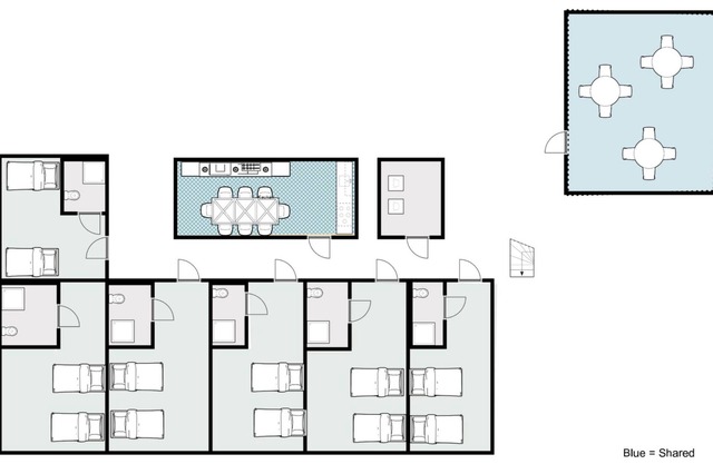 6 Luxe rooms, 12 beds combined, parking, kitchen, Bed en Koffie
