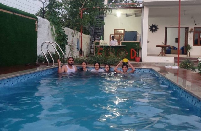 A farm house for party with 3 Bhk with poolnn