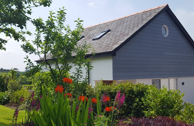 A luxurious, bright spacious home in a village location, 5 mins to the beach.