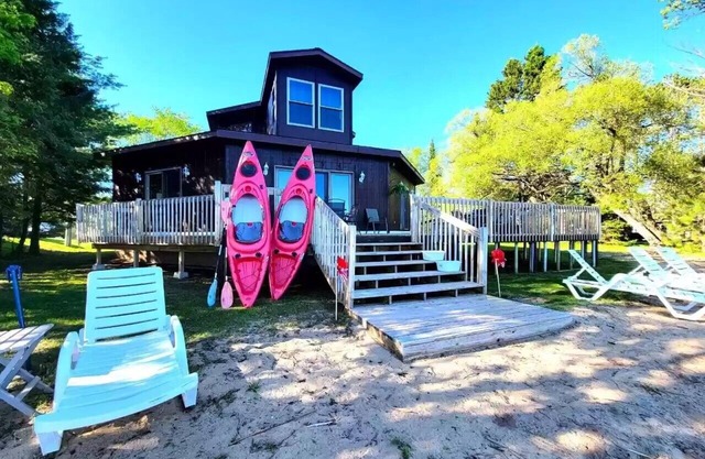 Amazing Lakefront Rental with Sandy Beach