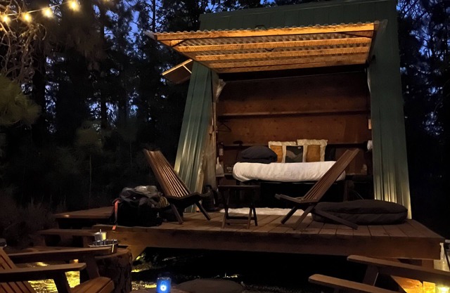 Amazing off grid A-frame in the woods in Goldendale